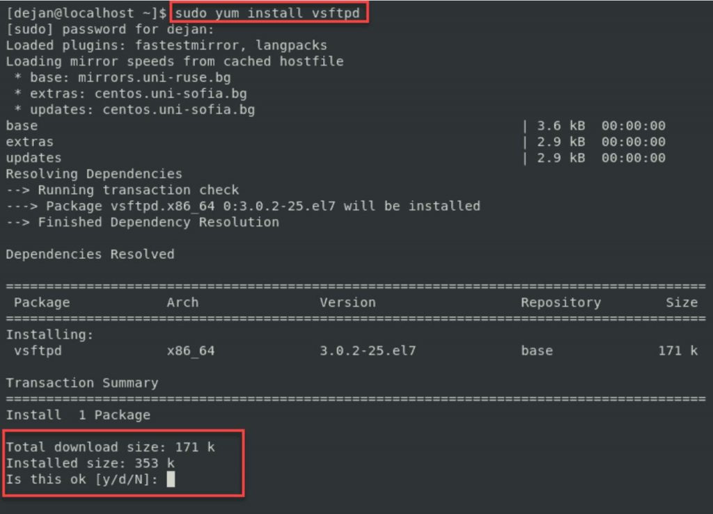 Cấu hình FTP trên CentOS 7 bằng VSFTPD