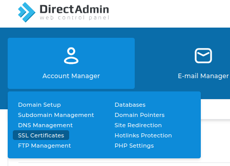Cách tạo CSR trên Linux và Windows để đăng ký SSL nhanh chóng 59 Tạo SSL trong Direct Admin