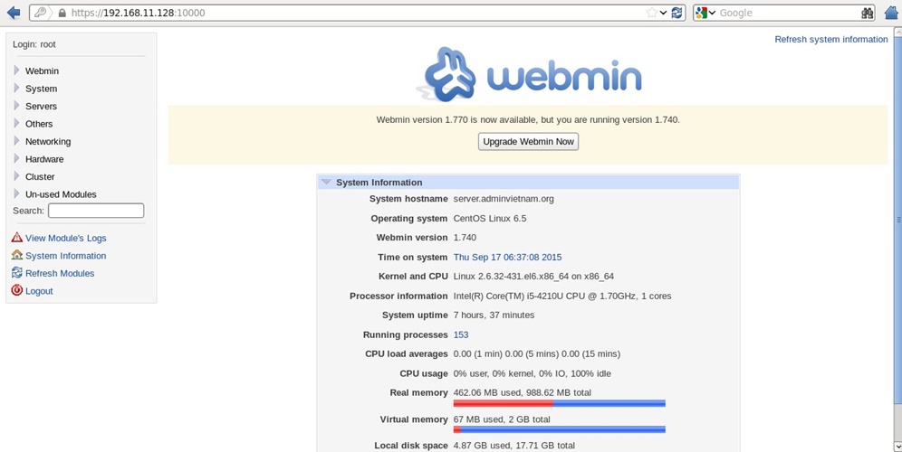 webmin-la-gi