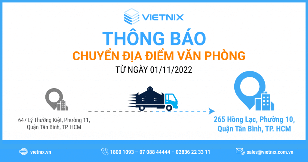 Chuyển địa điểm Văn Phòng 