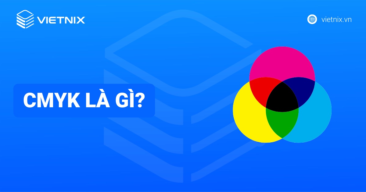 a blue background with a colorful circle