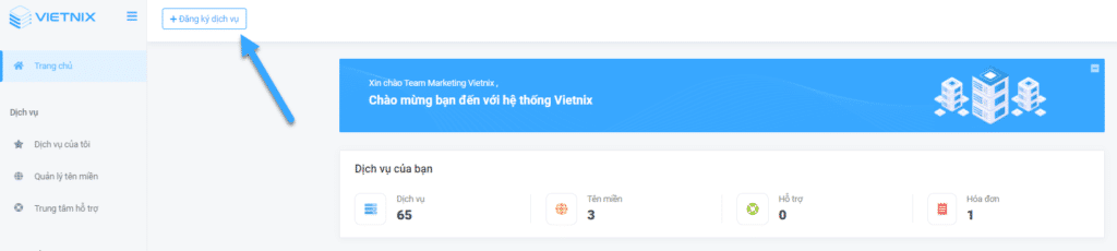 10 cách đăng kí tên miền chuẩn SEO cho website hiệu quả nhất hiện nay 34 Nhấn vào nút đăng ký dịch vụ