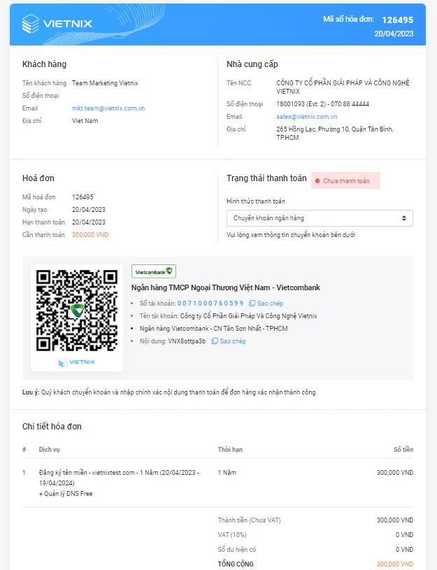 10 cách đăng kí tên miền chuẩn SEO cho website hiệu quả nhất hiện nay 41 Trang hóa đơn