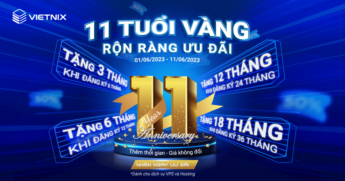 vietnix sinh nhat 11 tuoi