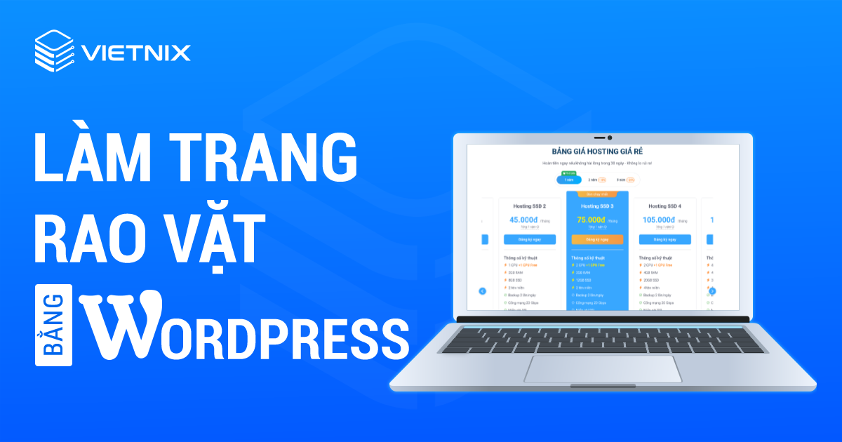 Làm trang rao vặt bằng WordPress