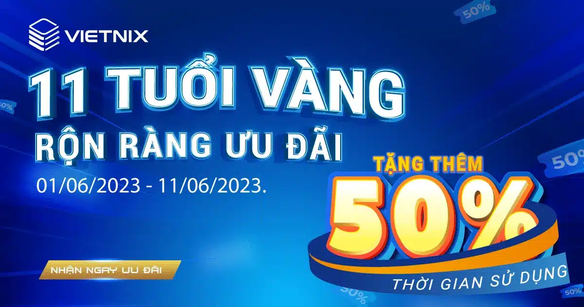 thumbnail thông báo event sinh nhật 11 tuổi