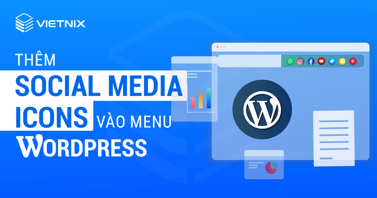 Thêm social media icons vào menu WordPress
