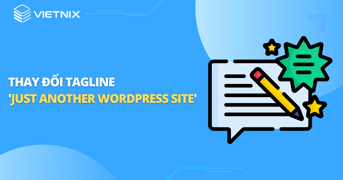 thay đổi tagline just another site trong wordpress