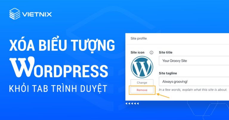 Xóa biểu tượng WordPress khỏi tab trình duyệt