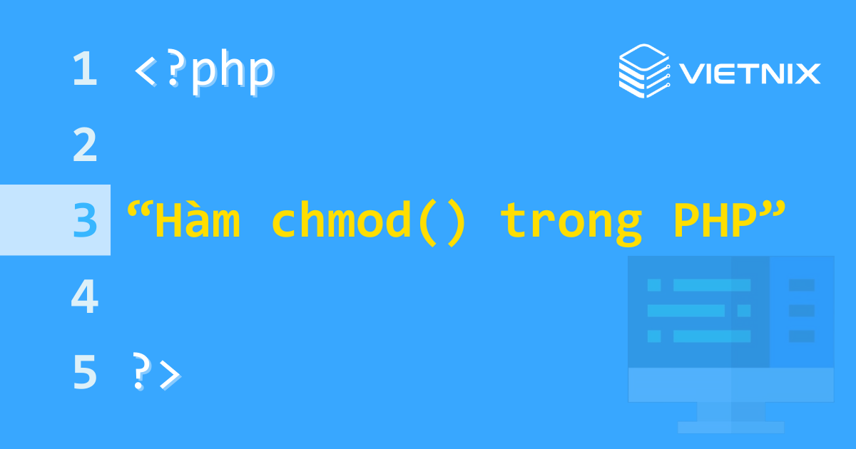 Tìm hiểu về hàm chmod() trong PHP 5 Hàm chmod() trong PHP