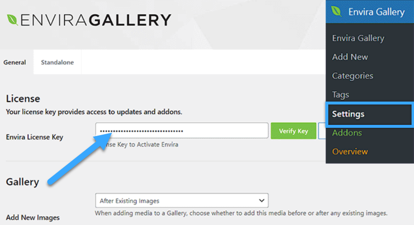 Cách tạo image gallery trong WordPress bằng Envira nhanh chóng, dễ dàng 19 Nhập license key