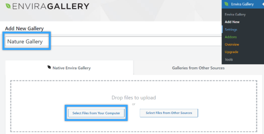 Cách tạo image gallery trong WordPress bằng Envira nhanh chóng, dễ dàng 20 Tải hình lên gallery