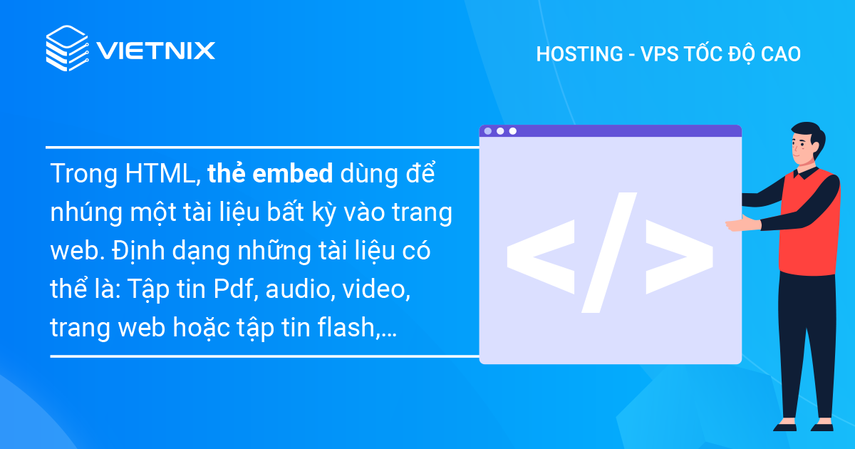 Thẻ embed trong HTML là gì?