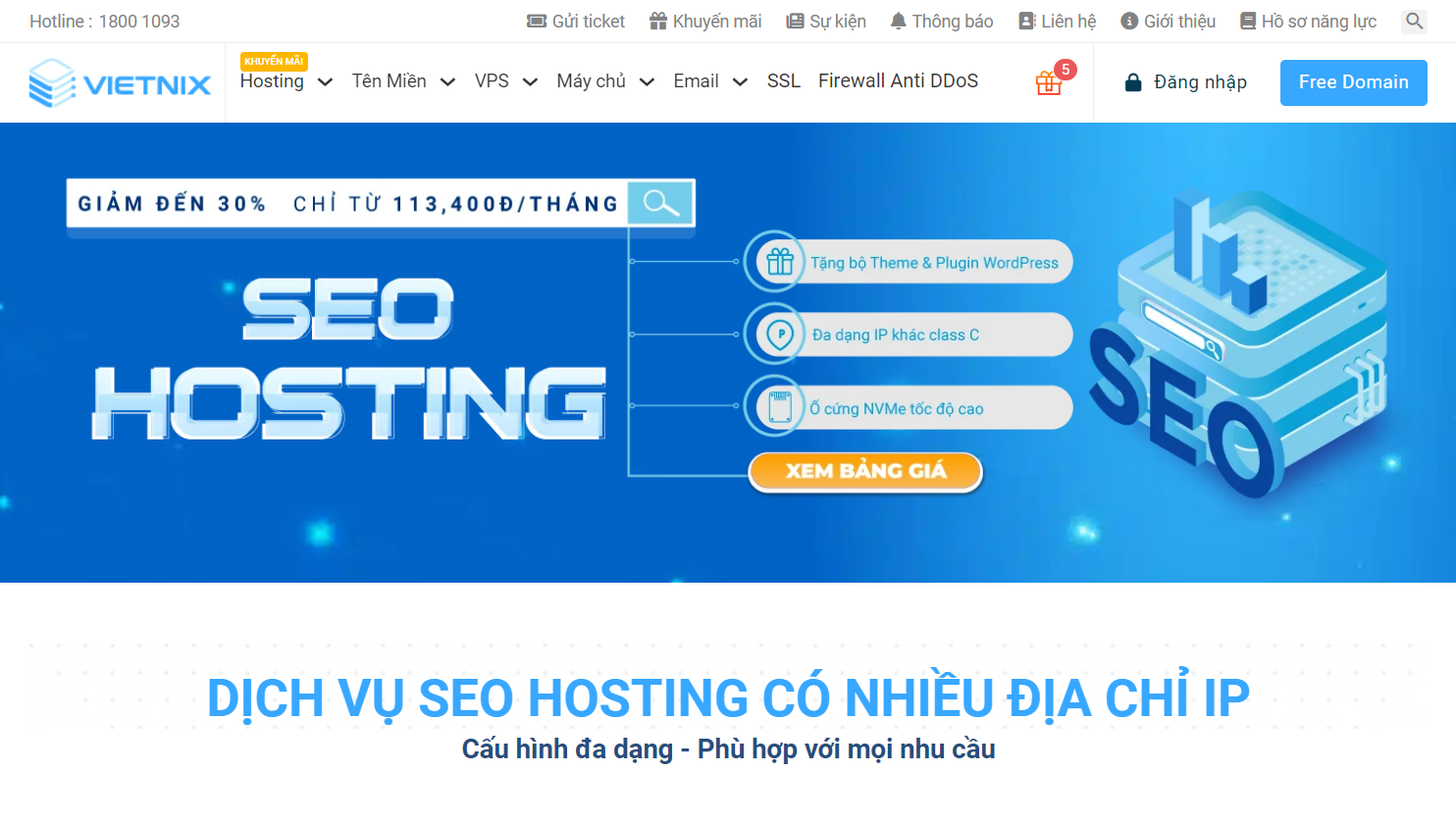 Hướng dẫn cài đặt chứng chỉ Free SSL khi thuê Hosting tại Vietnix 96 Dịch vụ SEO Hosting của Vietnix cung cấp chứng chỉ free SSL