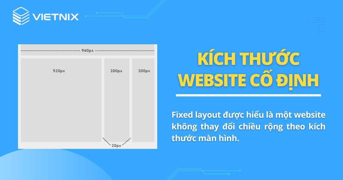 Kích thước website cố định là gì?