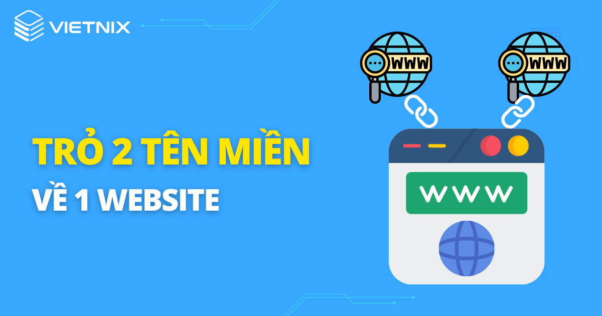 trỏ 2 tên miền về 1 website