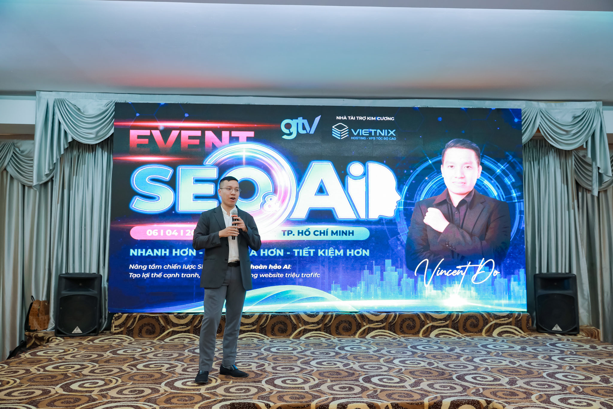 Diễn giả chính của sự kiện, ông Đỗ Anh Việt (Vincent Do) - CEO & Founder GTV SEO