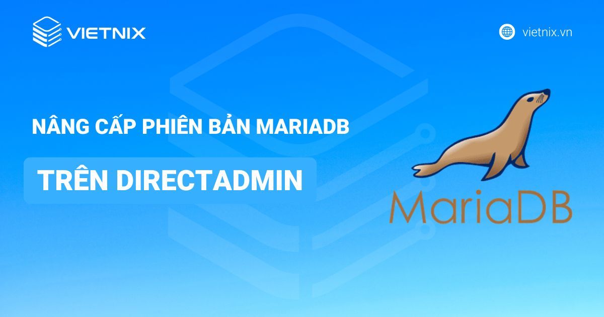 nang cap phien ban mariadb tren directadmin