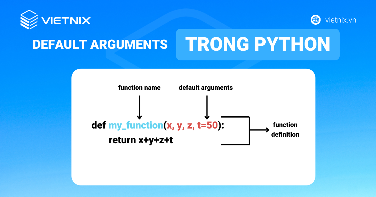 Default arguments trong Python