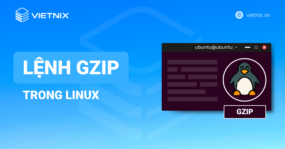 Lệnh gzip trong Linux