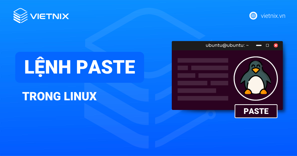 Lệnh paste trong Linux