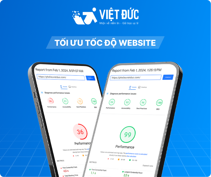 tối ưu tốc độ website phế liệu việt đức