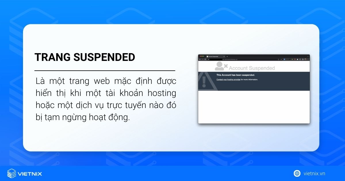 định nghĩa trang bị  Suspended