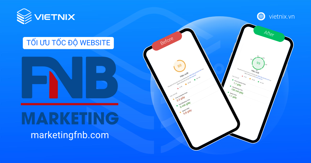 Tối ưu tốc độ website Marketing Fnb