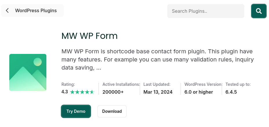 9 plugin shortcode WordPress tốt nhất giúp chèn nội dung nhanh chóng, dễ dàng 80 MW WP Form – Tạo form liên hệ đơn giản bằng shortcode
