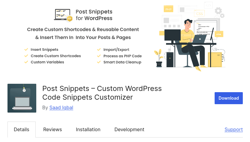 9 plugin shortcode WordPress tốt nhất giúp chèn nội dung nhanh chóng, dễ dàng 125 Post Snippets – Tạo và quản lý shortcode tùy chỉnh cho nội dung WordPress