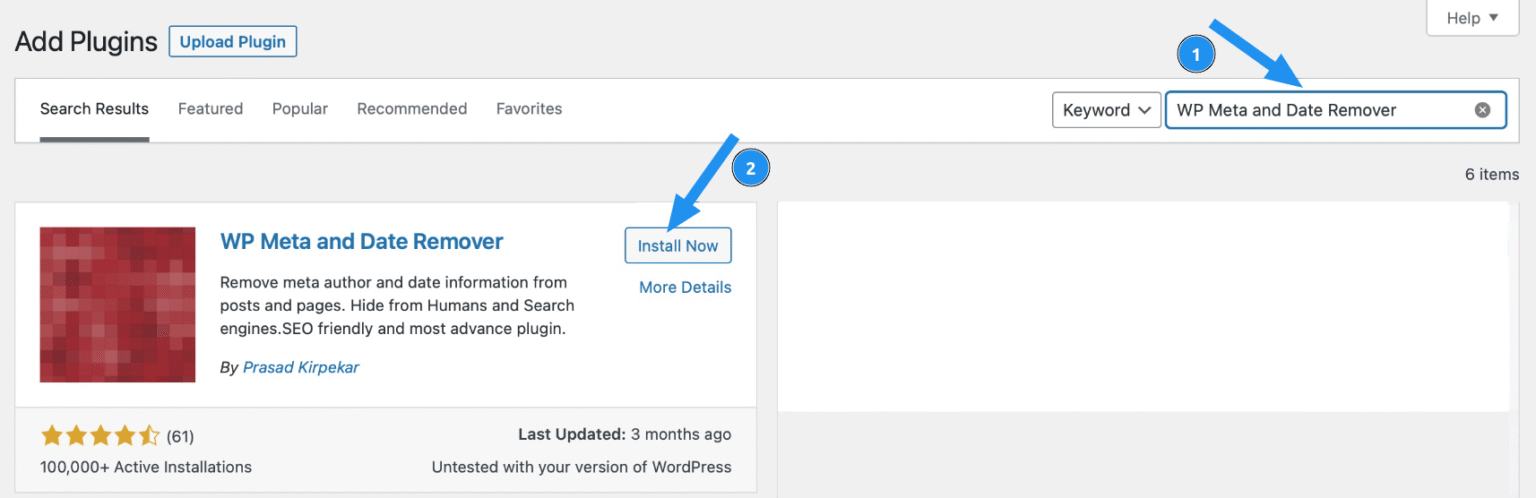 Cách xóa tên tác giả trong WordPress đơn giản và hiệu quả 24 Tải plugin WP Meta and Date Remover