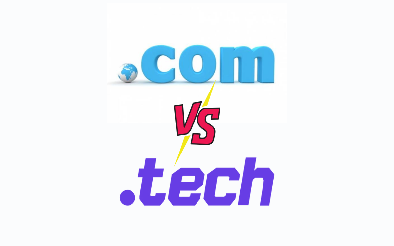 Sự khác biệt giữa tên miền .tech và .com Sự khác biệt giữa tên miền .tech và .com