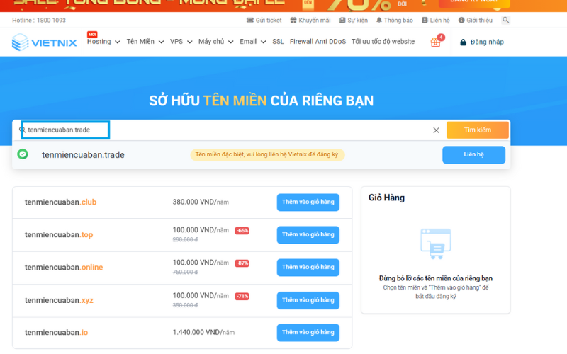 Nhập tên miền bạn muốn kiểm tra Nhập tên miền bạn muốn kiểm tra