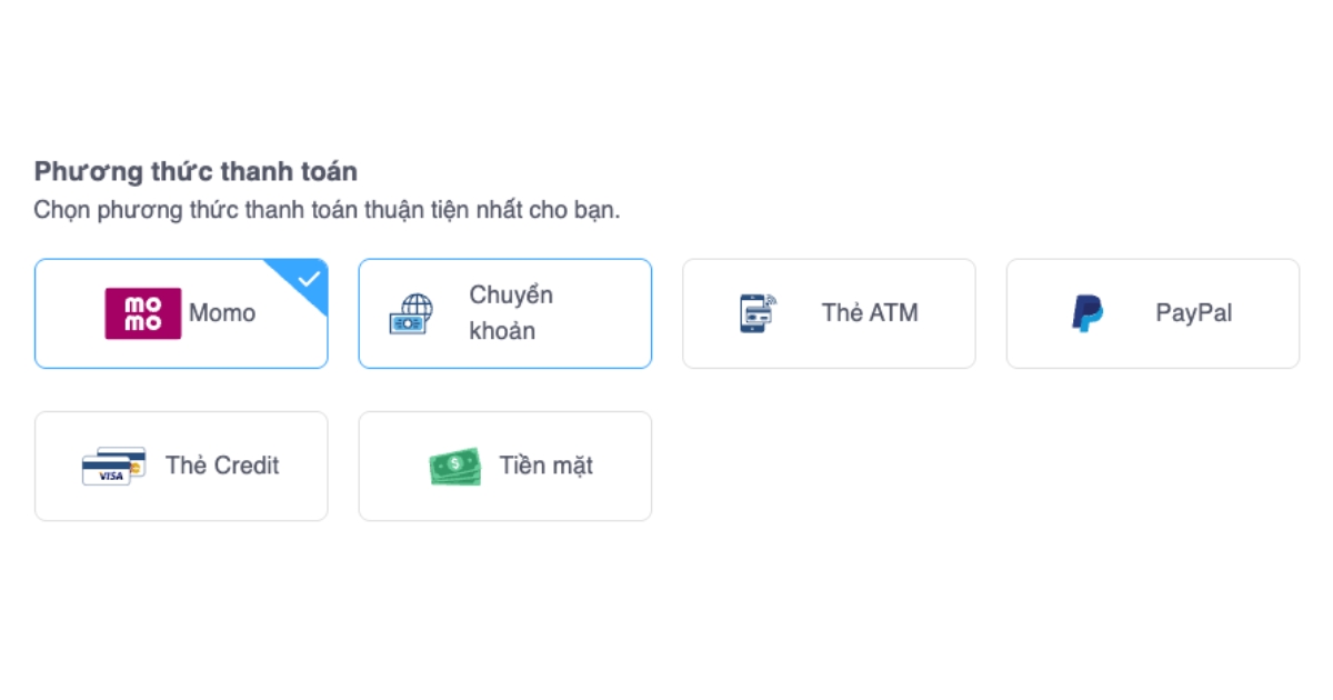 Tên miền .io là gì? Lợi ích của tên miền .io và cách đăng ký chi tiết 29 Chọn phương thức thanh toán tiện lợi nhất