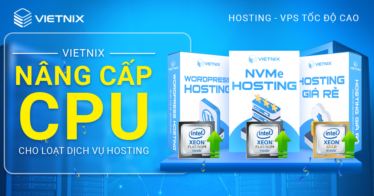 Vietnix nâng cấp CPU