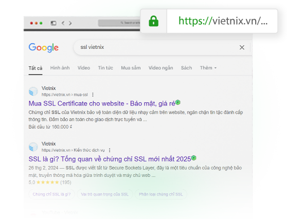 cải thiện thứ hạng SEO với ssl vietnix