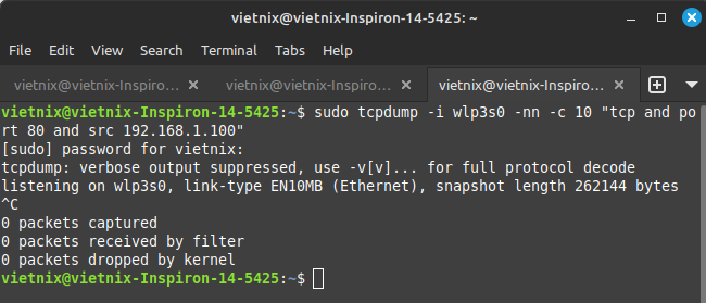 Lệnh tcpdump trong Linux: Hướng dẫn toàn tập từ cơ bản đến nâng cao 21 Bắt gói tin theo địa chỉ IP