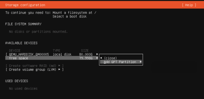 Cài đặt Ubuntu Server 24.04 LTS mới nhất: Hướng dẫn chi tiết 37 Gợi ý phân vùng thủ công