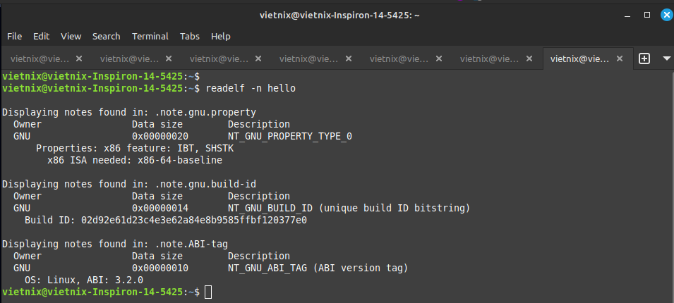 Lệnh readelf trong Linux: Cách sử dụng và ví dụ chi tiết từ A đến Z 21 Hiển thị core notes