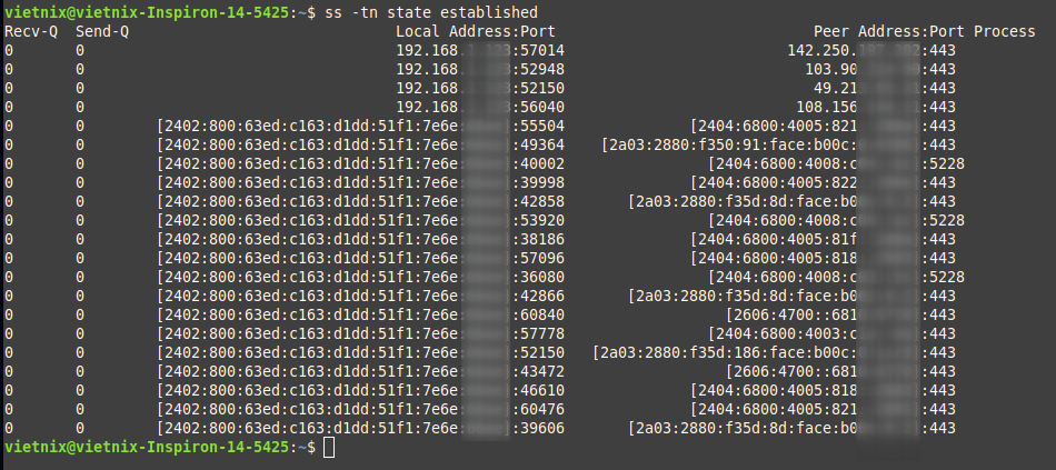 Hướng dẫn sử dụng lệnh ss Linux chi tiết để giám sát kết nối mạng 18 Kiểm tra có kết nối từ IP lạ không