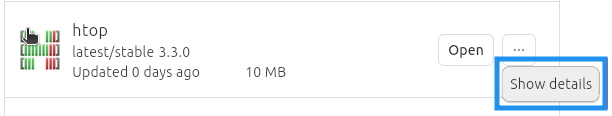 Hướng dẫn cài đặt file deb trên Ubuntu cho người mới bắt đầu – Đơn giản, hiệu quả và an toàn 34 Nhấp vào ba dấu chấm cạnh phần mềm và chọn “Show details“