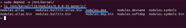 Lệnh depmod Linux là gì? Cách tạo file phụ thuộc mô-đun kernel hiệu quả nhất 19 Tạo file phụ thuộc trong thư mục khác