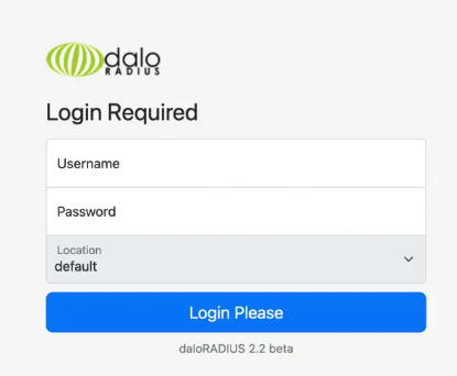 Hướng dẫn cài đặt FreeRADIUS và daloRADIUS trên Ubuntu 20.04/22.04/24.04 13 Truy cập giao diện quản lý RADIUS