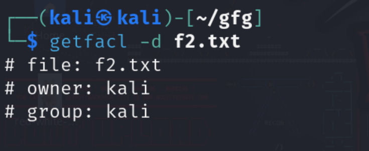 Lệnh setfacl trong Linux – Quản lý quyền truy cập file hiệu quả 37 Ví dụ 5: Hiển thị quyền mặc định (default ACL)