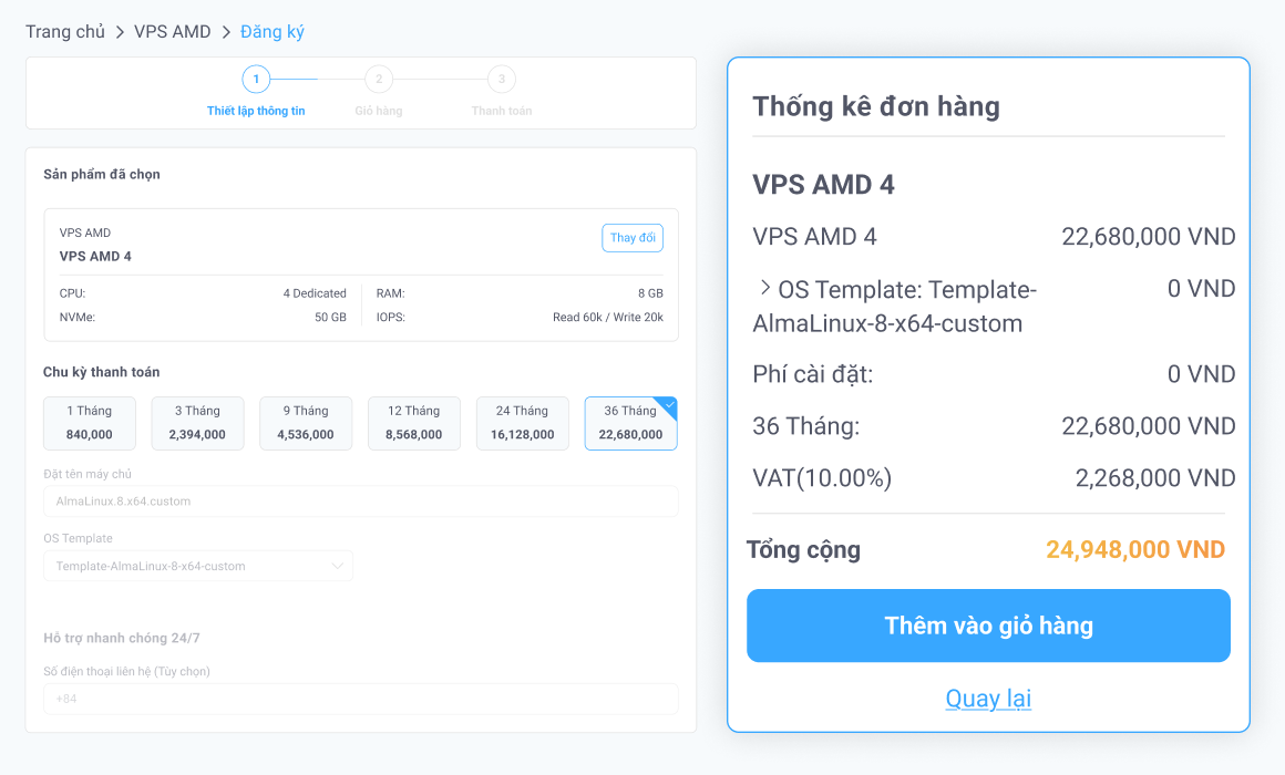 bước 1 nhập mã giảm giá