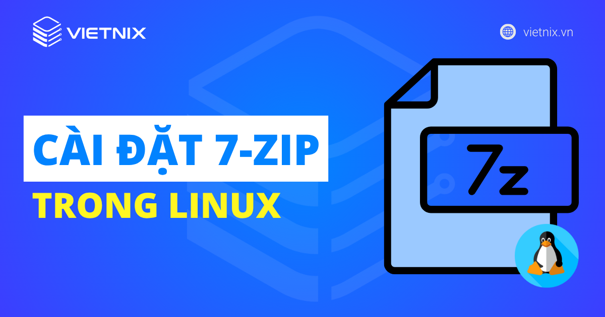 cài đặt 7-zip trong linux