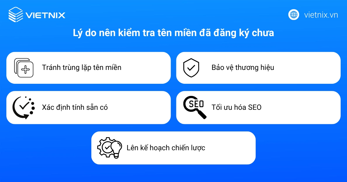 Cách kiểm tra tên miền đã đăng ký chưa chi tiết, nhanh chóng 11 Lý do nên kiểm tra tên miền đã đăng ký chưa