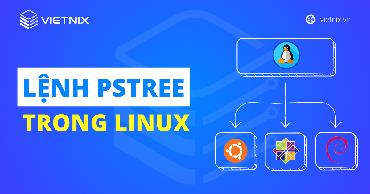 lệnh pstree trong linux