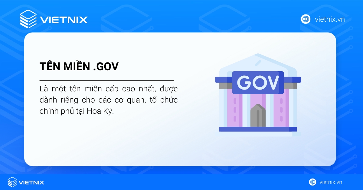Tên miền .gov là gì? Cách đăng ký tên miền .gov.vn chi tiết 21 Tên miền .gov là địa chỉ dành riêng cho website của các cơ quan nhà nước