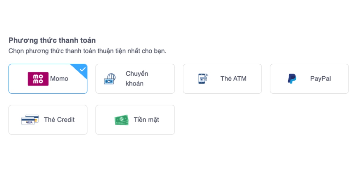 Tên miền .store là gì? Lợi thế khi đăng ký tên miền .store 46 Bạn cần lựa chọn phương thức thanh toán thuận tiện nhất
